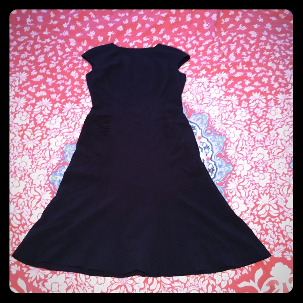 Anne Klein A-line Knee Length Cap Sleeve Dress